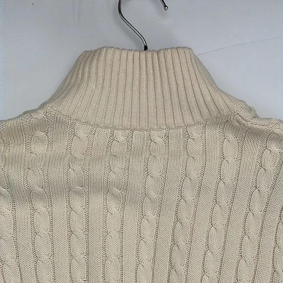 Lauren Ralph Lauren cream women’s zip cardigan size small - Picture 11 of 11